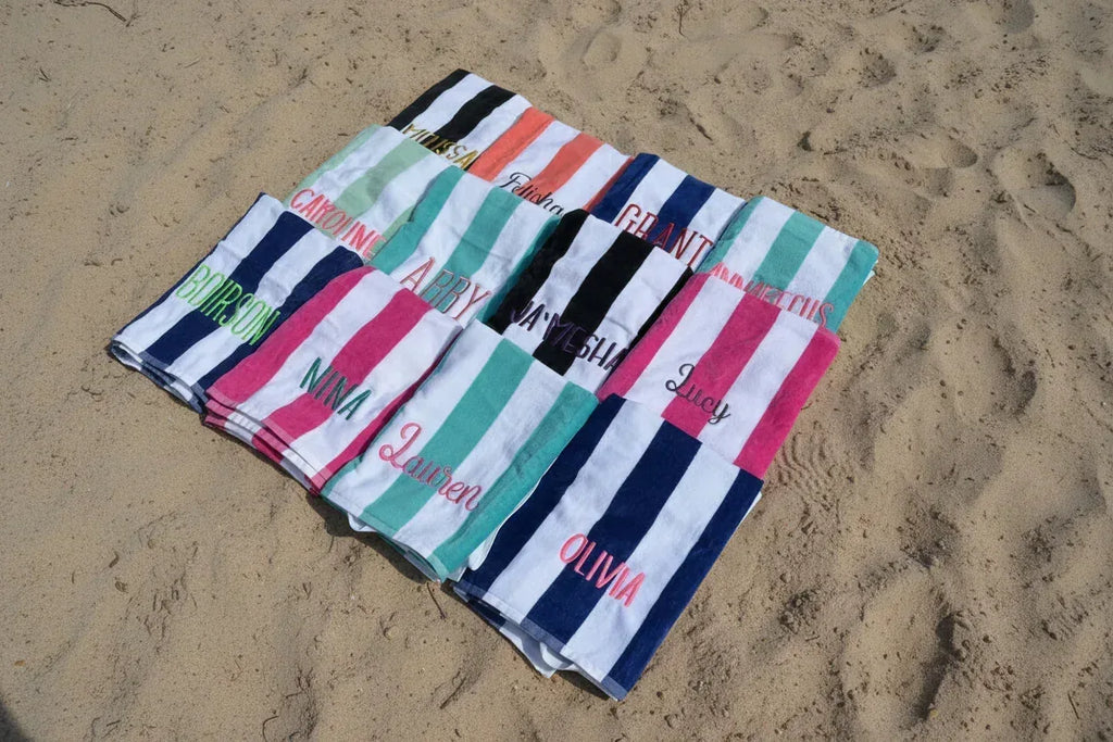 Embroidered Beach Towels 58" x 28 * - Merch Girls