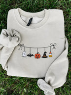Halloween Banner Embroidered Shirt or Sweatshirt