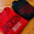 Custom Embroidered School Spirit Shirt | Personalized Liberty Font School Name & Mascot