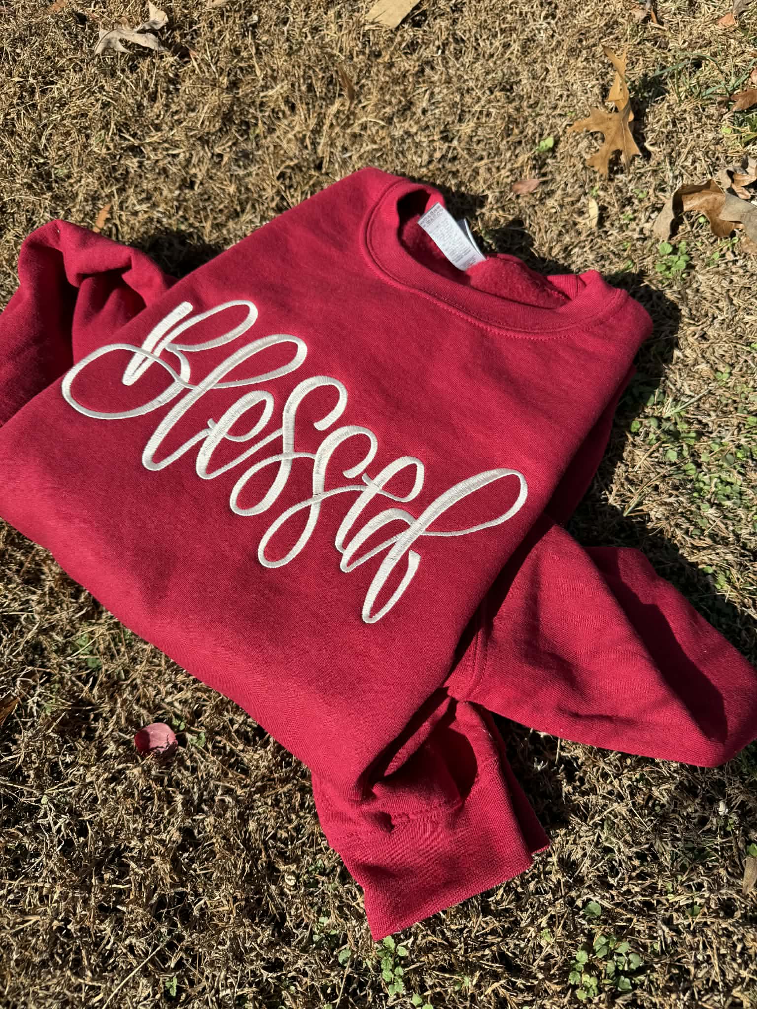 Blessed Embroidered Sweatshirt