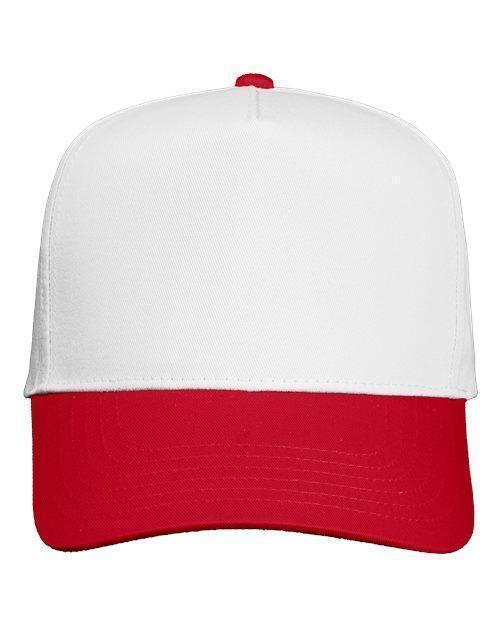 Custom Embroidered Mascot Hat | Adjustable 5-Panel Twill School Spirit Cap - Merch Girls