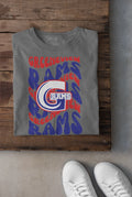 Greeneview Rams Distressed Wavy Mascot Design DTF Transfer - Merch Girls