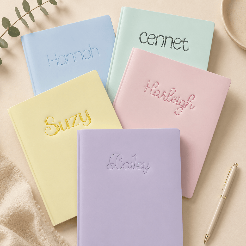 Personalized Embroidered Plastic School Folder | Custom Name Folder | Back to School Folder | Teacher Gift | Student Folder