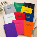 Personalized Embroidered Plastic School Folder | Custom Name Folder | Back to School Folder | Teacher Gift | Student Folder
