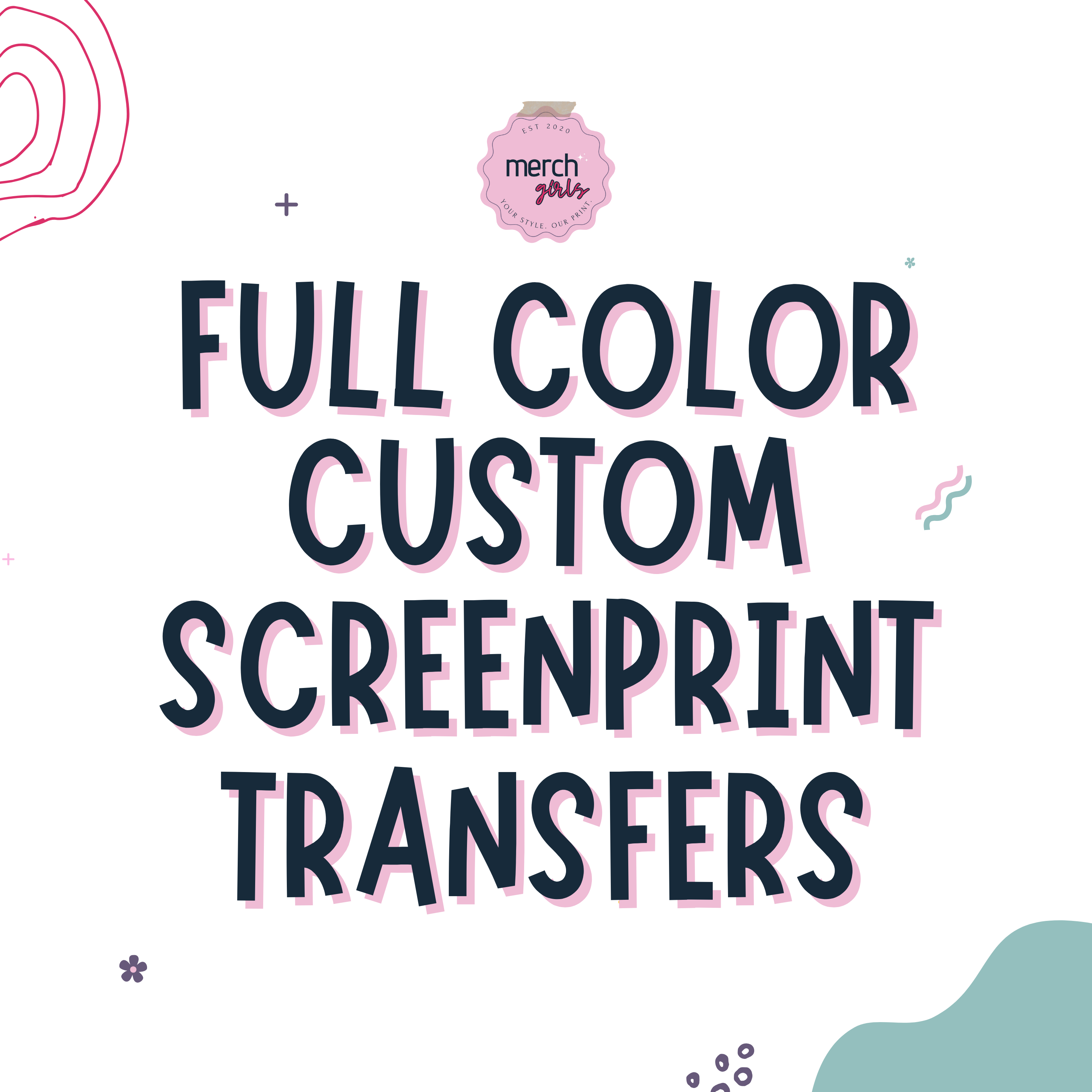 Full Color Custom Screenprint Transfers