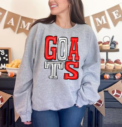 Goats Sporty Varsity Doodle DTF Transfer