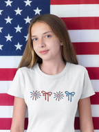 Coquette Bows and Fireworks Embroidered Shirt | QUICK SHIP - Merch Girls