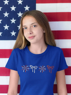 Coquette Bows and Fireworks Embroidered Shirt | QUICK SHIP - Merch Girls
