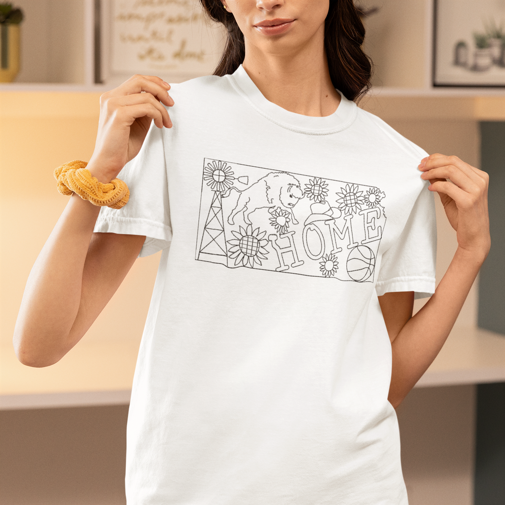 Home State Linework Embroidered Shirt | QUICK SHIP