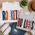 Patchwork Pep Custom Mascot Embroidered Appliqué Shirt | Personalized School Spirit Sweatshirt