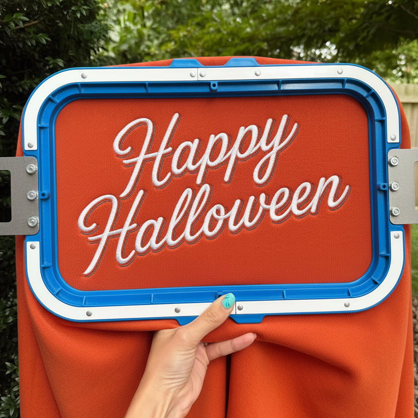 Happy Halloween Embroidered Sweatshirt | Vintage Varsity Script