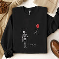 Well, Shit | Skeleton Balloon Embroidered Shirt