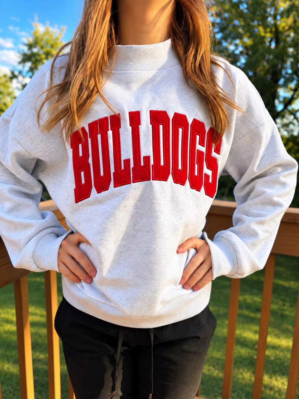 Hometown Headliner | Personalized Embroidered Mockneck Sweatshirt