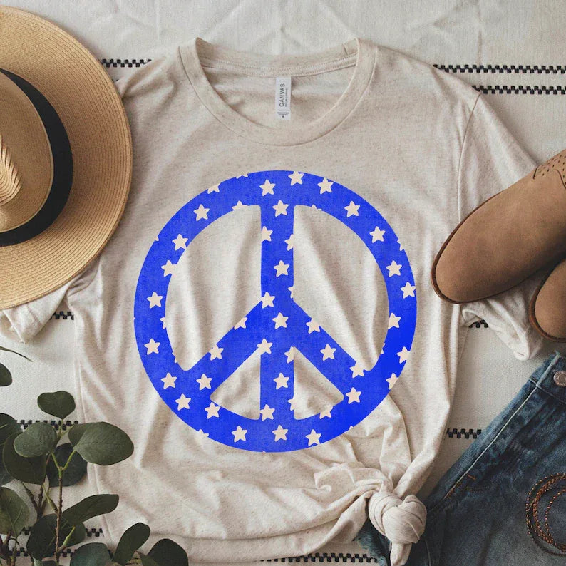 Peace Sign DTF Transfer - Merch Girls