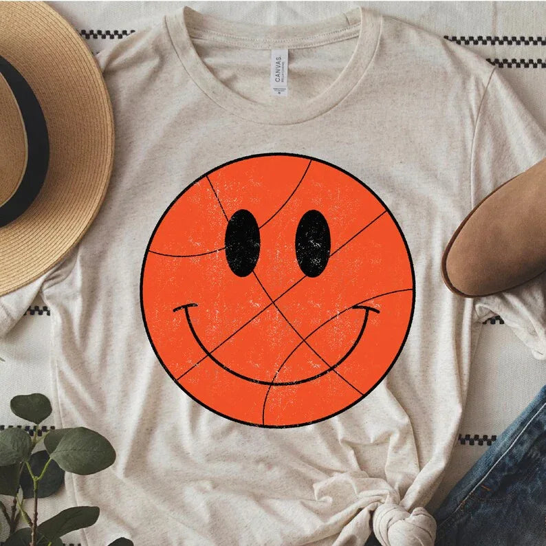 Basketball Smiley DTF Transfers - Merch Girls