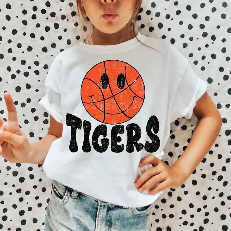 Tigers Smiley DTF Transfers - Merch Girls