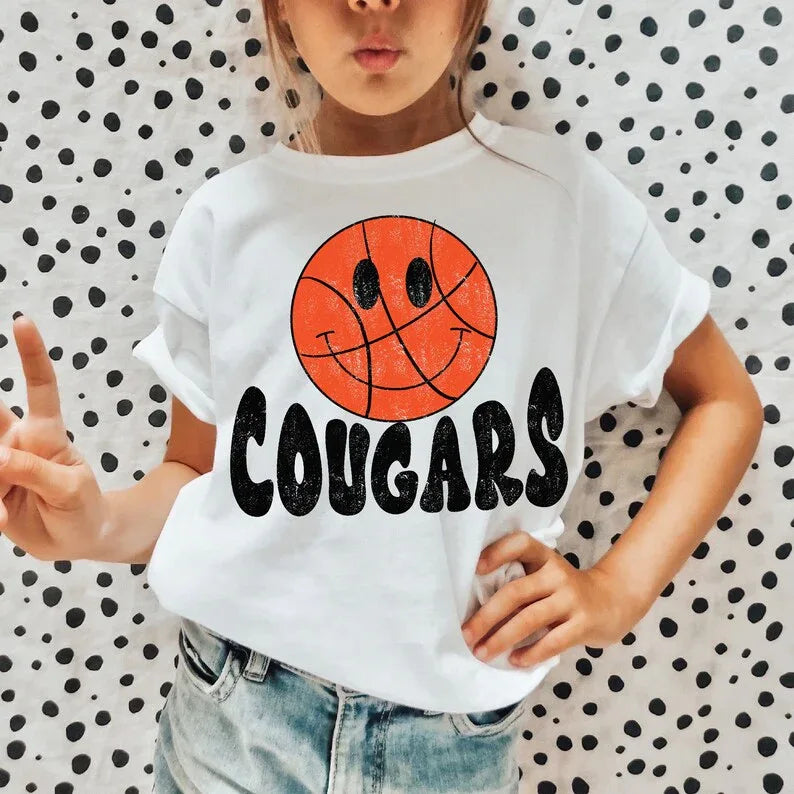 Cougars Smiley DTF Transfers - Merch Girls