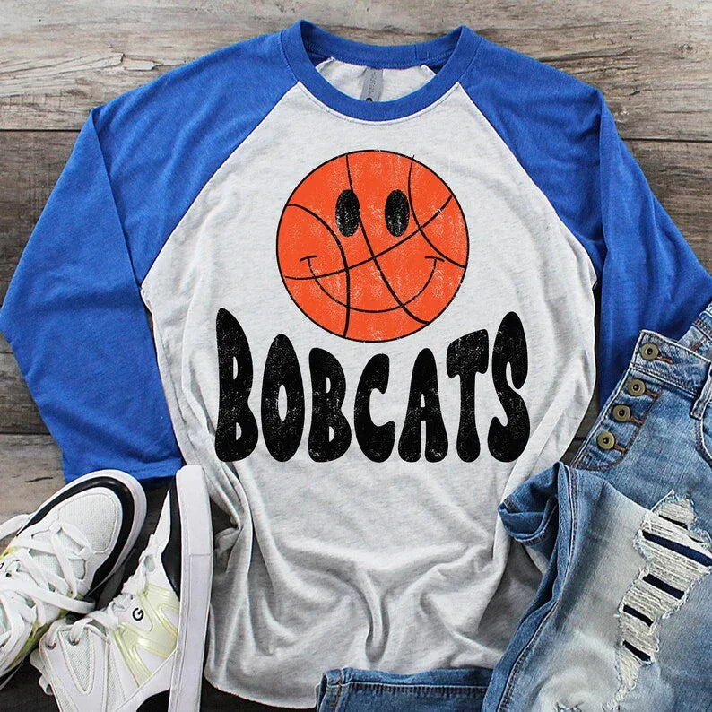 Bobcats Smiley DTF Transfers - Merch Girls