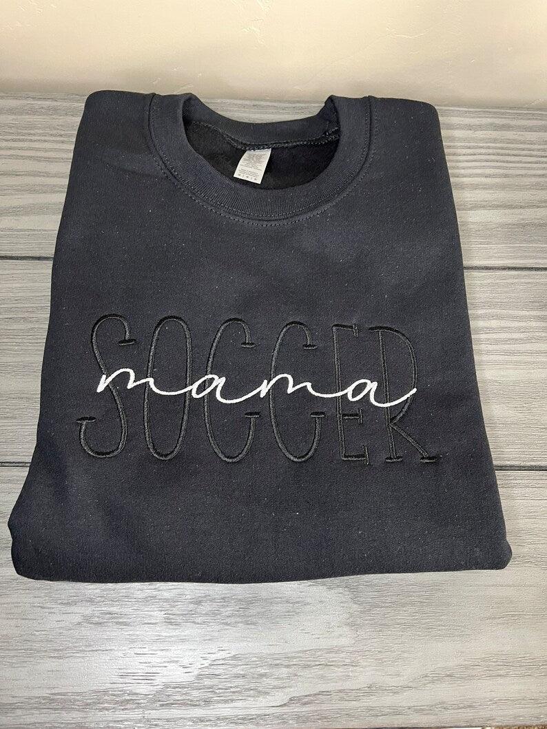 Soccer Mom Embroidered Sweatshirt - Merch Girls