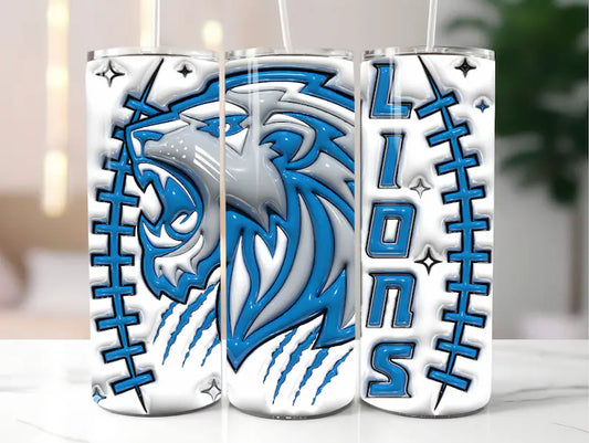 Lions Completed 20oz Skinny Tumbler