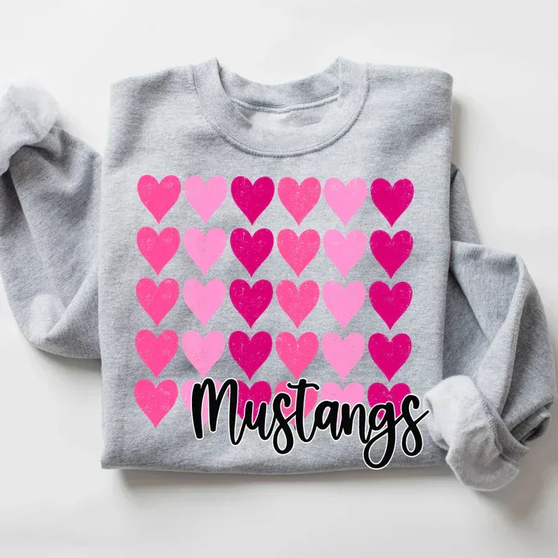 Stacked Hearts Mascot Completed Tee - Merch Girls