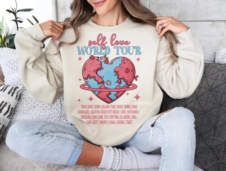 Self Love World Tour DTF Transfer - Merch Girls