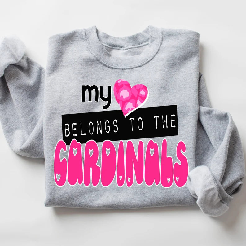 My Heart Belongs To the Mascot DTF Transfer