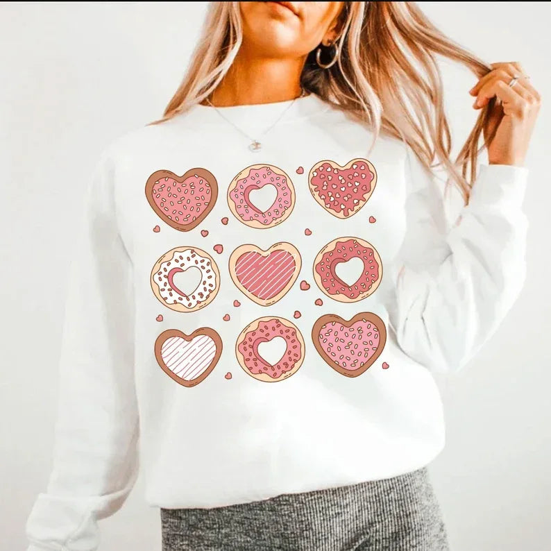 Donut Heart DTF Transfer - Merch Girls