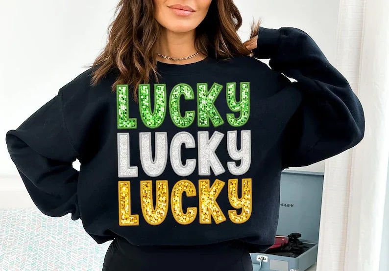 Lucky Repeating DTF Transfer - Merch Girls