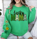 Lucky Mama with Kids names DTF Transfer - Merch Girls