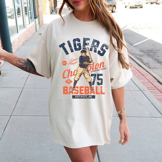 Tigers Baseball DTF Transfer