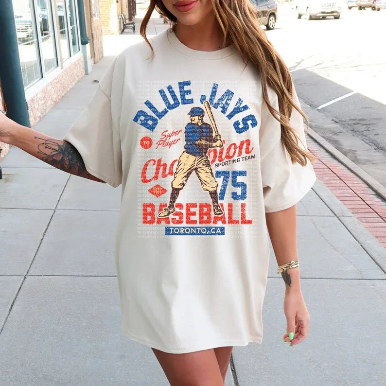 Blue jays Baseball DTF Transfer - Merch Girls