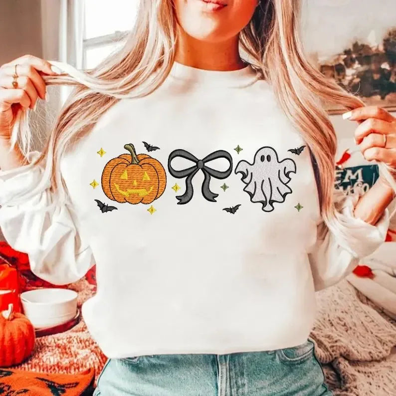 Ghostie Pumpkins Graphic Sweatshirt - Merch Girls