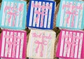 Floral Stripe Bow Grade Level DTF Transfer