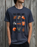 God Says I Am Rockets Orange Football DTF Transfer - Merch Girls