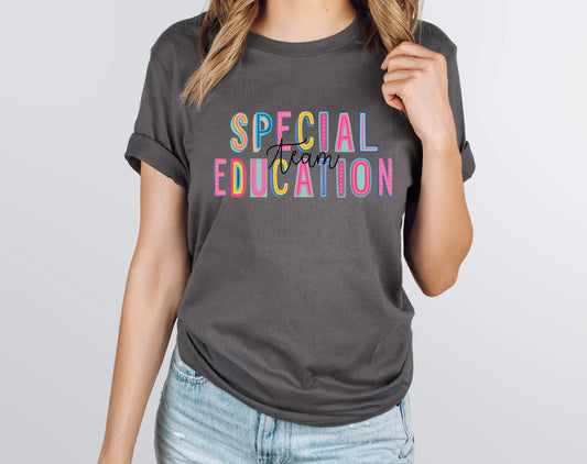 Special Education Team Colorful Graphic Tee