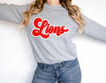 Lions Vintage Retro Shadow Distressed DTF Transfer - Merch Girls