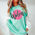 Wolves Pink Leopard DTF Transfer - Merch Girls
