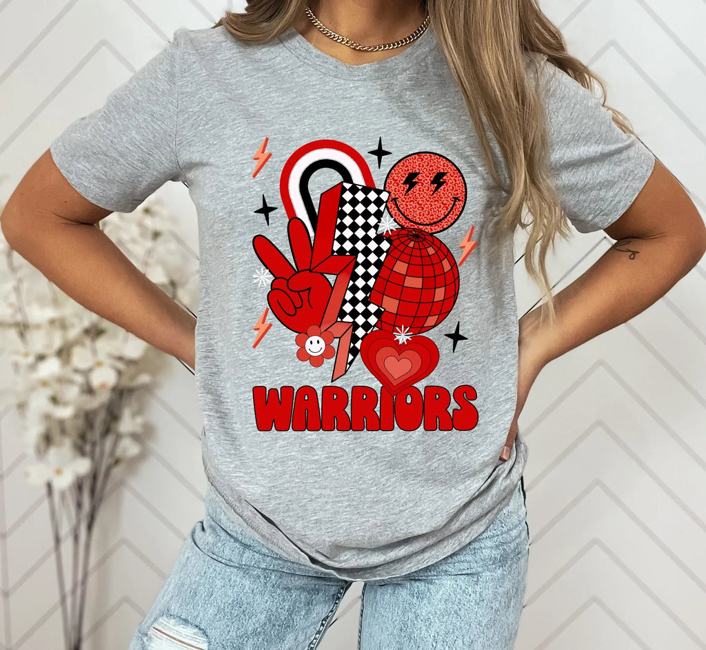 Warriors Groovy DTF Transfer - Merch Girls