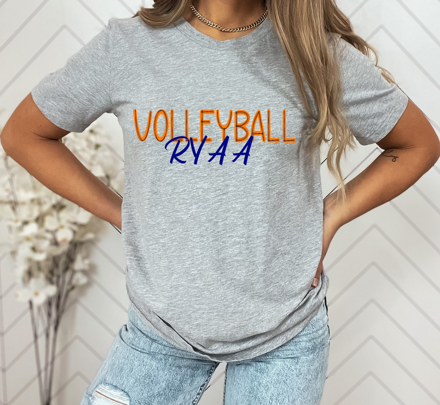 Volleyball RYAA Scribble Doodle Graphic Tee