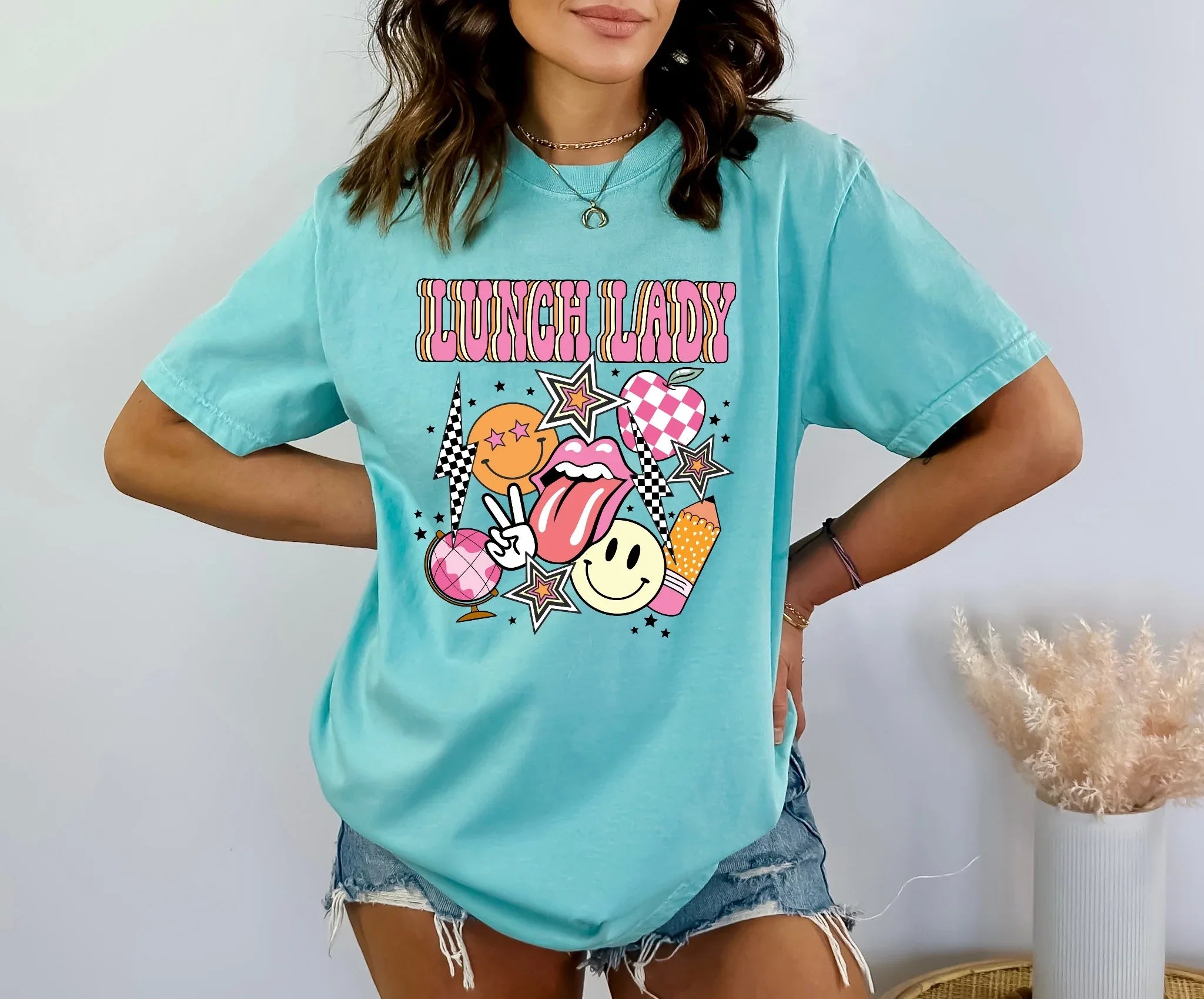 Lunch Lady Preppy Graphic Tee - Merch Girls