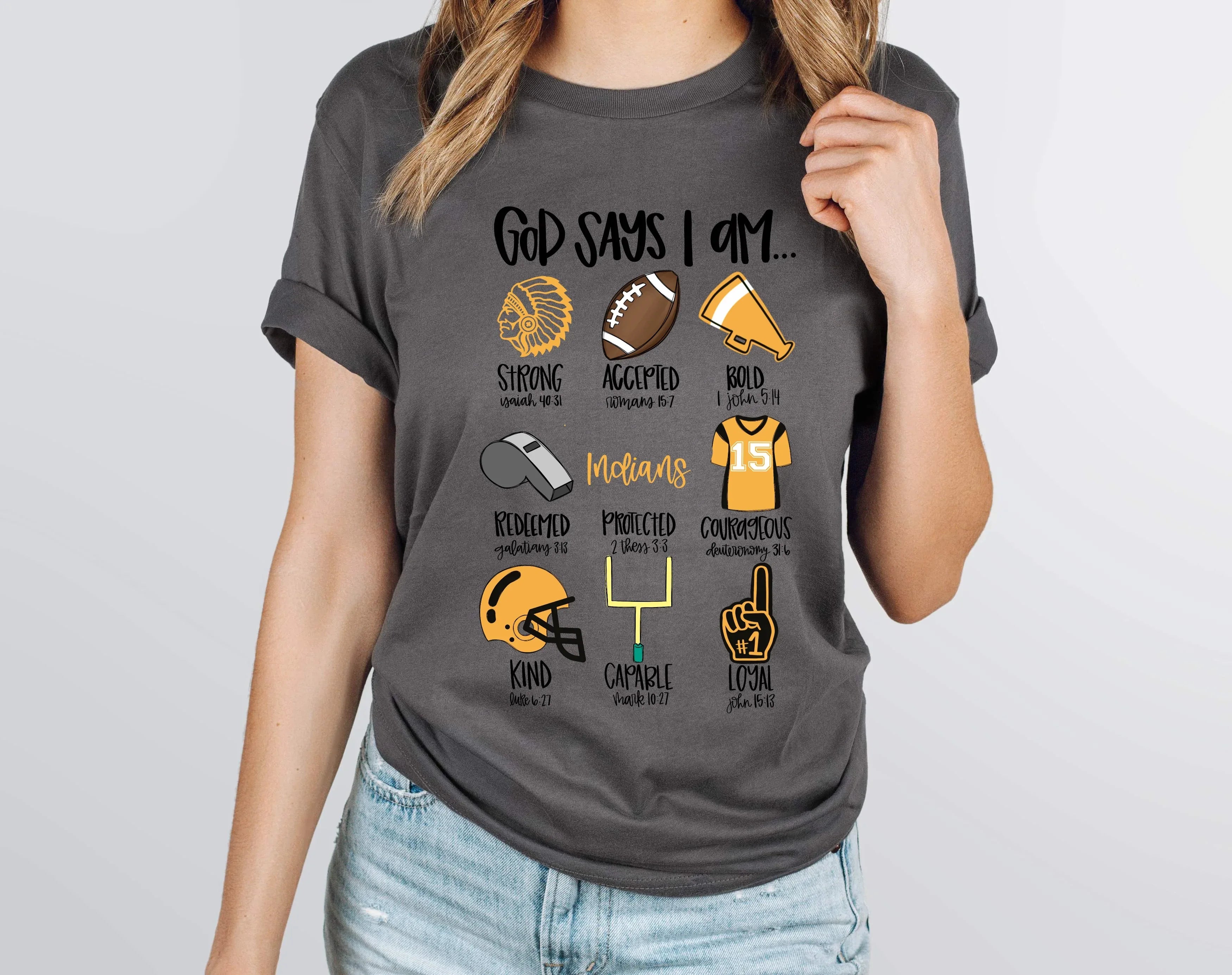 God Says I Am Indians DTF Transfer - Merch Girls