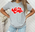 Cats Vintage Retro Shadow Distressed DTF Transfer - Merch Girls