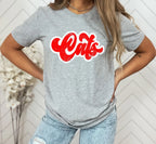 Cats Vintage Retro Shadow Distressed DTF Transfer - Merch Girls