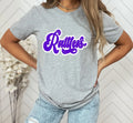 Rattlers Vintage Retro Shadow Distressed DTF Transfer - Merch Girls