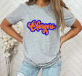 Chargers Vintage Retro Shadow Distressed DTF Transfer - Merch Girls