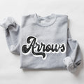 Arrows Vintage Black & White Retro Shadow Distressed DTF Transfer - Merch Girls