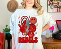 Rebels Red DTF Transfer - Merch Girls