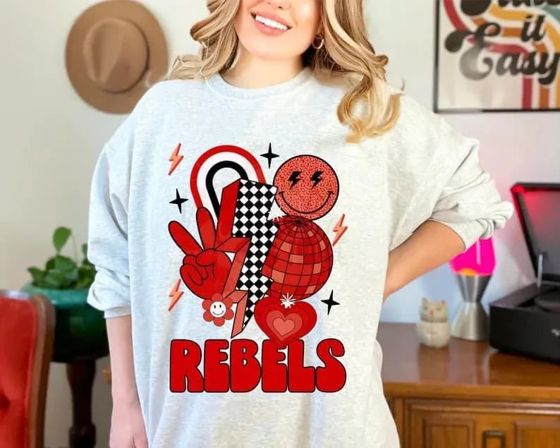 Rebels Red DTF Transfer - Merch Girls
