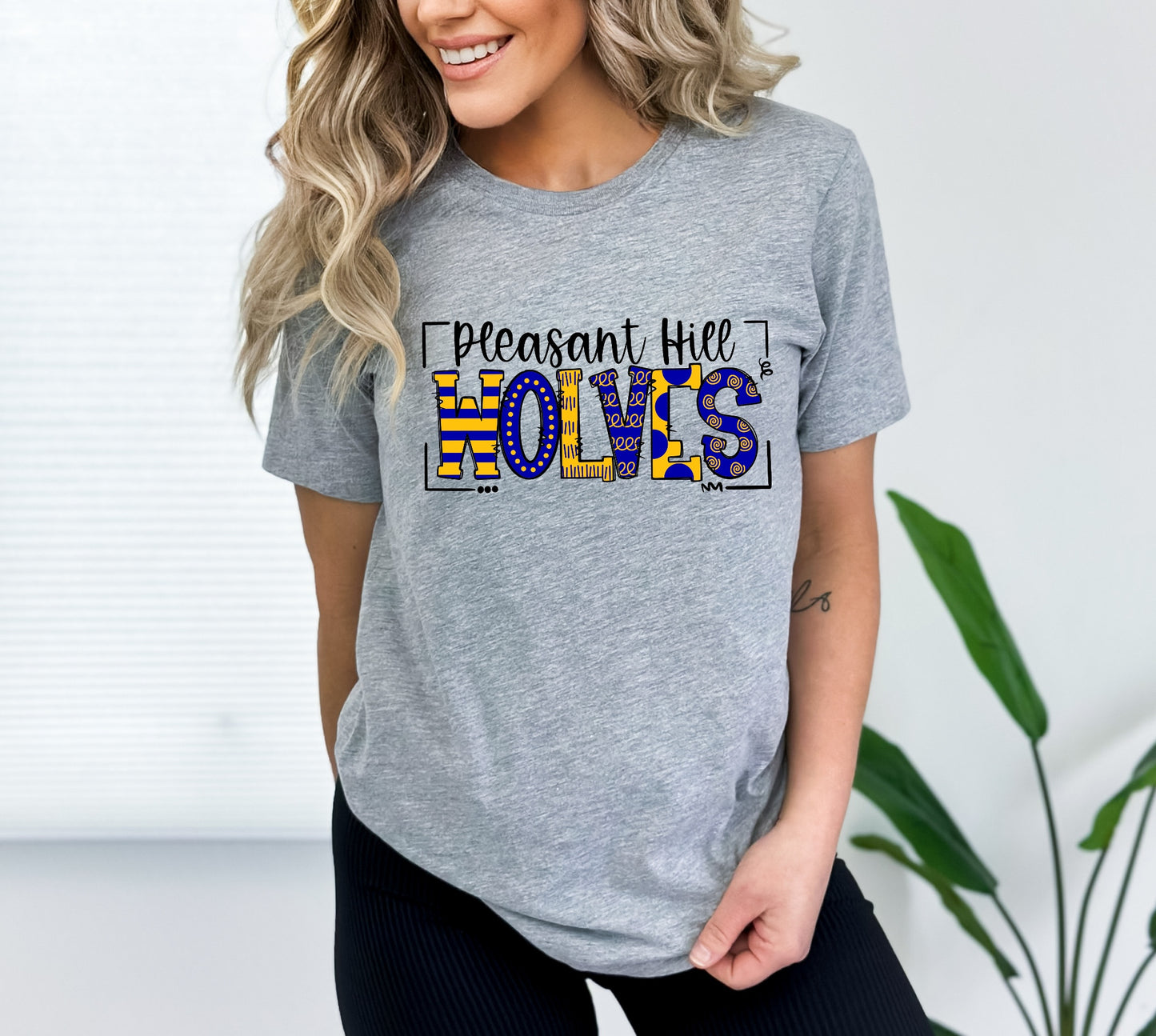Pleasant Hill Wolves Doodle Graphic Tee